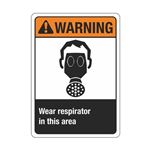 Warning Wear Respirator In This Area Sign